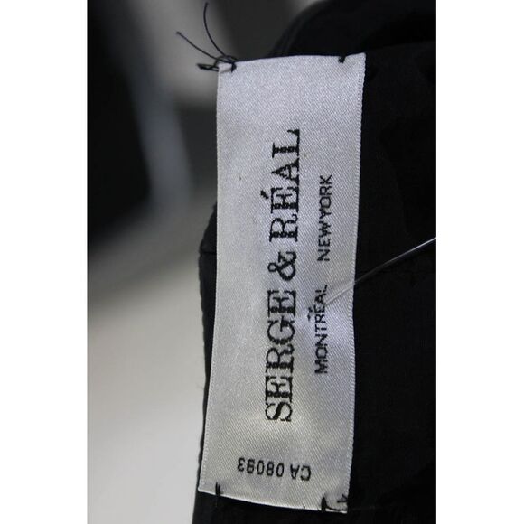 Serge & Real Womens Mid Rise Tapered Pleated Ankle Pants Black Size 4 - Picture 5 of 5